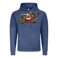 Vintage Denim joy christmas deer Vintage Hoodie - MaliasSmallBusiness