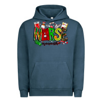 Pigment Midnight Navy Nurse Juneenth Urban Hoodie - CowhideDigitalArt
