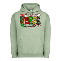 Pigment Oil Green Nurse Juneenth Urban Hoodie - CowhideDigitalArt
