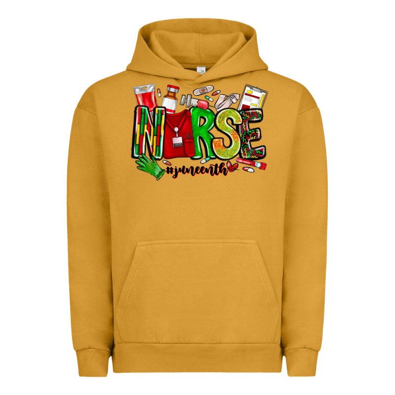 Nurse Juneenth Urban Hoodie by CowhideDigitalArt | Teevron