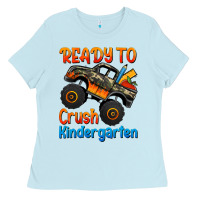 Baby Blue ready to crush kindergarten Ladies Tee - Jasminsmagicworld