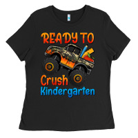 Black ready to crush kindergarten Ladies Tee - Jasminsmagicworld