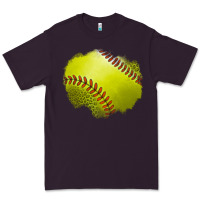 Plum leopard softball patch Premium Tee - Jasminsmagicworld