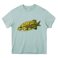 Arona Smallmouth Bass Fish Illustrations Heavy Core Tee - LillyAllenDesigns