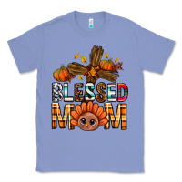 Colony Blue Western Blessed Mom With Cross Classic Tee - BundleAndBundleShop