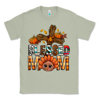 Matcha Western Blessed Mom With Cross Classic Tee - BundleAndBundleShop