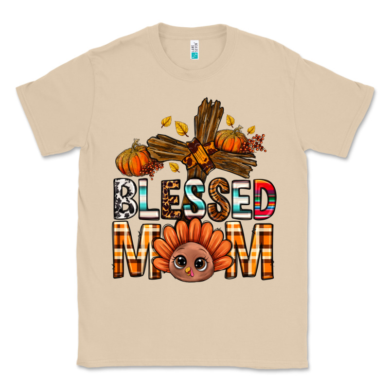 Western Blessed Mom With Cross Classic Tee by BundleAndBundleShop | Teevron