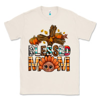 Natural Western Blessed Mom With Cross Classic Tee - BundleAndBundleShop