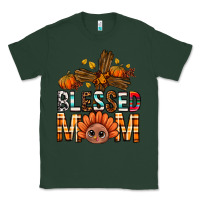 Sports Green Western Blessed Mom With Cross Classic Tee - BundleAndBundleShop