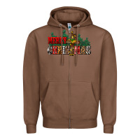 Chestnut merry christmas  cross Zipper Hoodie - CowGirlArtShop