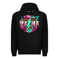 Black mama life and thunderbolt Premium Hoodie - JahusDesignShop