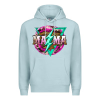 Blue Mist mama life and thunderbolt Premium Hoodie - JahusDesignShop