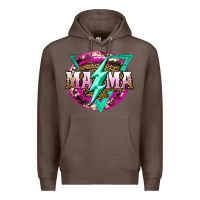 Coffee mama life and thunderbolt Premium Hoodie - JahusDesignShop