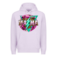 Lilac mama life and thunderbolt Premium Hoodie - JahusDesignShop