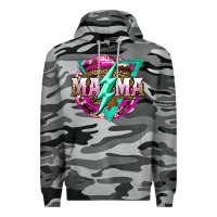 Slate Camo mama life and thunderbolt Premium Hoodie - JahusDesignShop