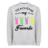 Heather Grey Teaching My Favorite Bunny Heavyweight Sweatshirt - Bettercallsaul