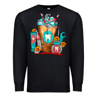 Black Dentist Cold Drink Frappe Premium Sweatshirt - FaDigitalArtStudio