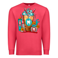Cardinal Dentist Cold Drink Frappe Premium Sweatshirt - FaDigitalArtStudio
