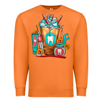 Carrot Dentist Cold Drink Frappe Premium Sweatshirt - FaDigitalArtStudio