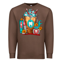 Chestnut Dentist Cold Drink Frappe Premium Sweatshirt - FaDigitalArtStudio
