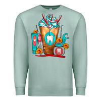 Seafoam Dentist Cold Drink Frappe Premium Sweatshirt - FaDigitalArtStudio