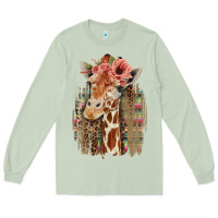 Matcha Giraffe with Floral Long Sleeve Tee - Bettercallsaul