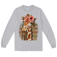 Moon Dust Giraffe with Floral Long Sleeve Tee - Bettercallsaul