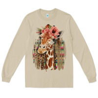 Mushroom Giraffe with Floral Long Sleeve Tee - Bettercallsaul