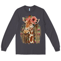 Smoke Giraffe with Floral Long Sleeve Tee - Bettercallsaul