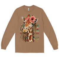 Toasted Coconut Giraffe with Floral Long Sleeve Tee - Bettercallsaul