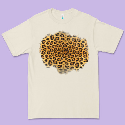 Leopard Patch Premium Tee Designed By Jasminsmagicworld