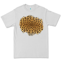 Dove Grey leopard patch Premium Tee - Jasminsmagicworld