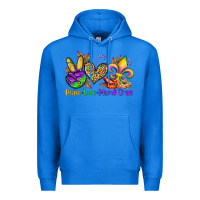 True Royal peace love mardi gras olivia Premium Hoodie - OliviaCreatesArt