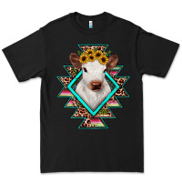 Black heifer cowhide aztec Premium Tee - JahusDesignShop