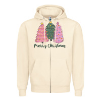 Sandshell merry christmas trees Zipper Hoodie - CowGirlArtShop