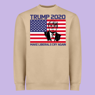 Trump 2020 Make Liberals Cry Again Heavyweight Sweatshirt Designed By Bettercallsaul