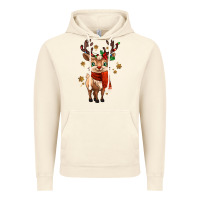 Vintage Artic reindeer in christmas Vintage Hoodie - MaliasSmallBusiness