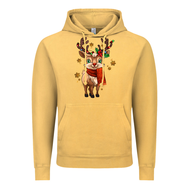 Reindeer In Christmas Vintage Hoodie by MaliasSmallBusiness | Teevron