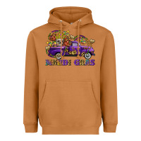 Meerkat mardi gras skull truck Heavyweight Hoodie - FaDigitalArtStudio