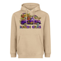Mushroom mardi gras skull truck Heavyweight Hoodie - FaDigitalArtStudio