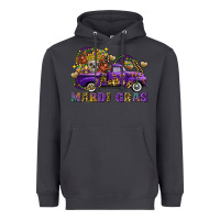 Smoke mardi gras skull truck Heavyweight Hoodie - FaDigitalArtStudio