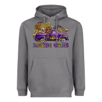 Storm mardi gras skull truck Heavyweight Hoodie - FaDigitalArtStudio