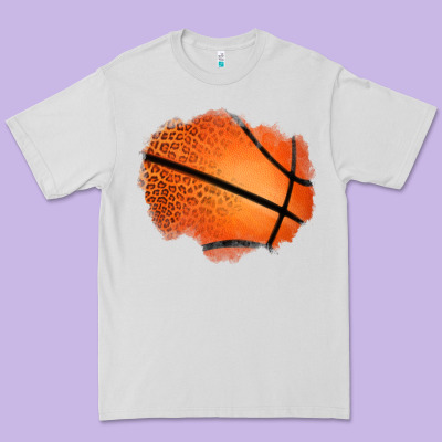 Leopard Basketball Patch Premium Tee Designed By Jasminsmagicworld