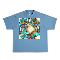 Pebble Blue Paper Fish And Canned With Anchor Seamless Pattern Pbs Urban Heavy Tee - BundleAndBundleShop