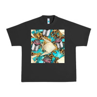 Pigment Black Paper Fish And Canned With Anchor Seamless Pattern Pbs Urban Heavy Tee - BundleAndBundleShop
