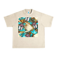 Sandshell Paper Fish And Canned With Anchor Seamless Pattern Pbs Urban Heavy Tee - BundleAndBundleShop