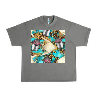 Tornado Paper Fish And Canned With Anchor Seamless Pattern Pbs Urban Heavy Tee - BundleAndBundleShop