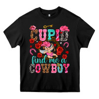 Black cupid find me a cowboy Heavy Core Tee - NancyCooperArtShop