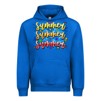 Cobalt Summer Summer Summer Urban Hoodie - CowhideDigitalArt