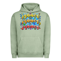 Pigment Oil Green Summer Summer Summer Urban Hoodie - CowhideDigitalArt